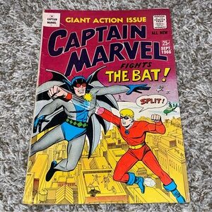 VINTAGE 1966 M.F. ENTERPRISES CAPTAIN MARVEL The Bat App SA Giant Size Comic #3